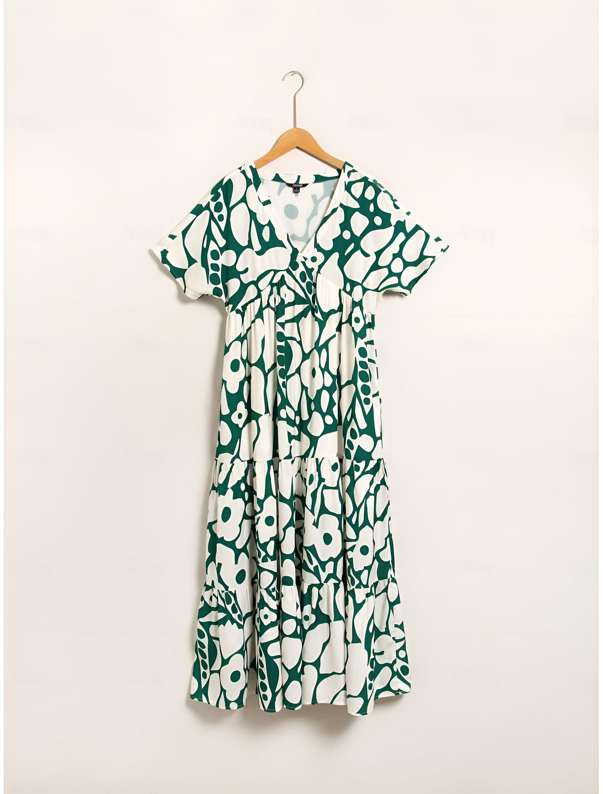 Thalia | Flutter Sleeve Tiered Floral Maxi Dress