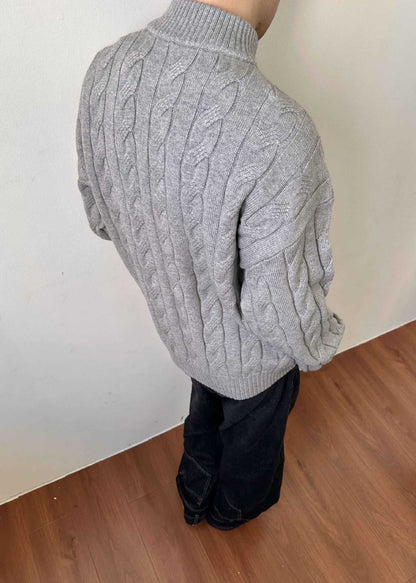 Andy | Men's Quarter-Zip Cable Knit Sweater
