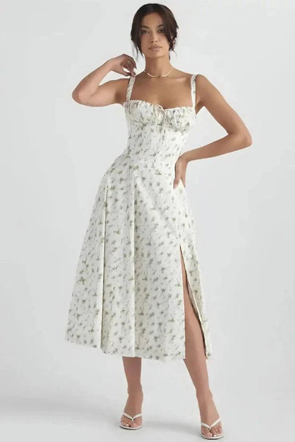 Linsay | Corset Bodycon Midi Dress