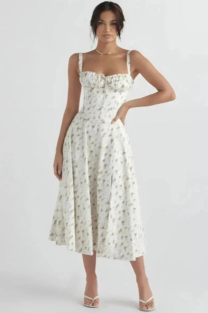 Linsay | Corset Bodycon Midi Dress