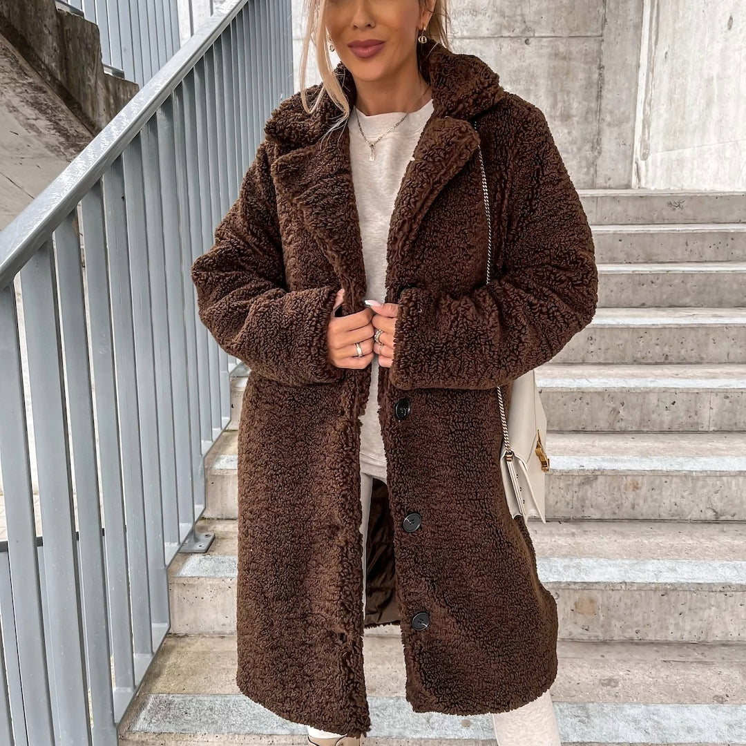 Doris | Women's Oversized Teddy Long Coat