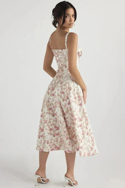 Linsay | Corset Bodycon Midi Dress