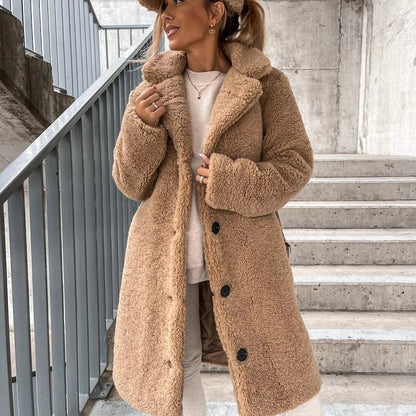 Doris | Women's Oversized Teddy Long Coat