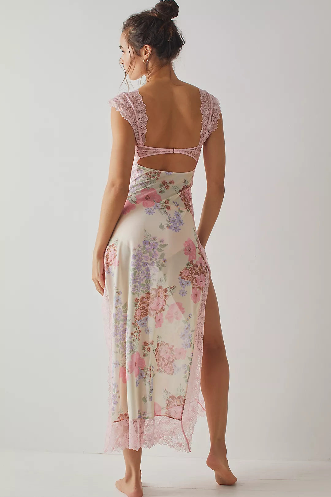 Paige | Floral Lace Overlay Sheath Dress