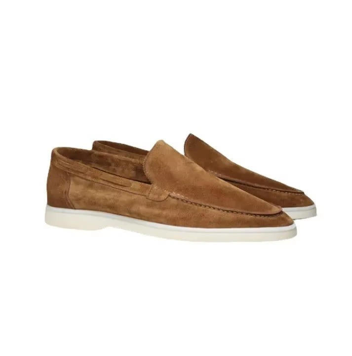 Men's Suede Slip-On Yacht Loafers