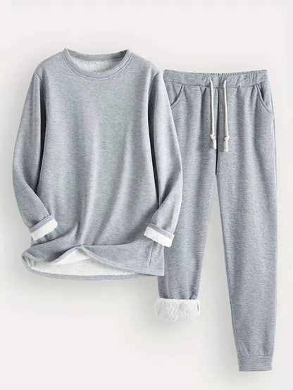 Women's Cosy Fleece Lined Winter Sweatsuit Set