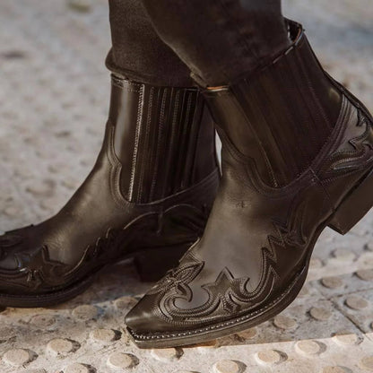 Women's Western Leather Ankle Boots
