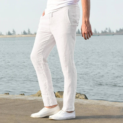 Men's Relaxed Breathable Lightweight Linen Pants
