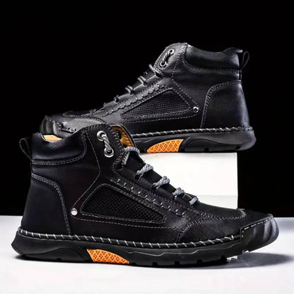 Men's Waterproof Leather Hiking Boots Arch Support