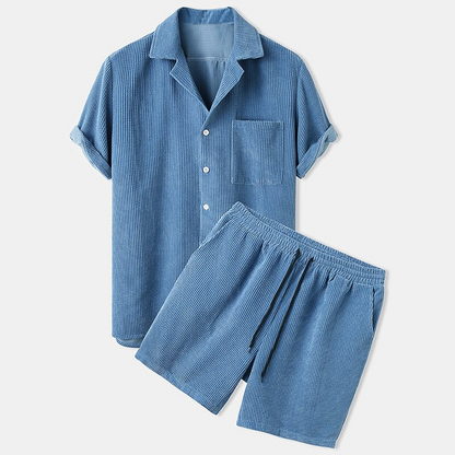 Ethan | Men's Velvet Short Set
