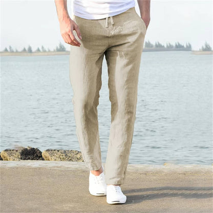 Men's Relaxed Breathable Lightweight Linen Pants