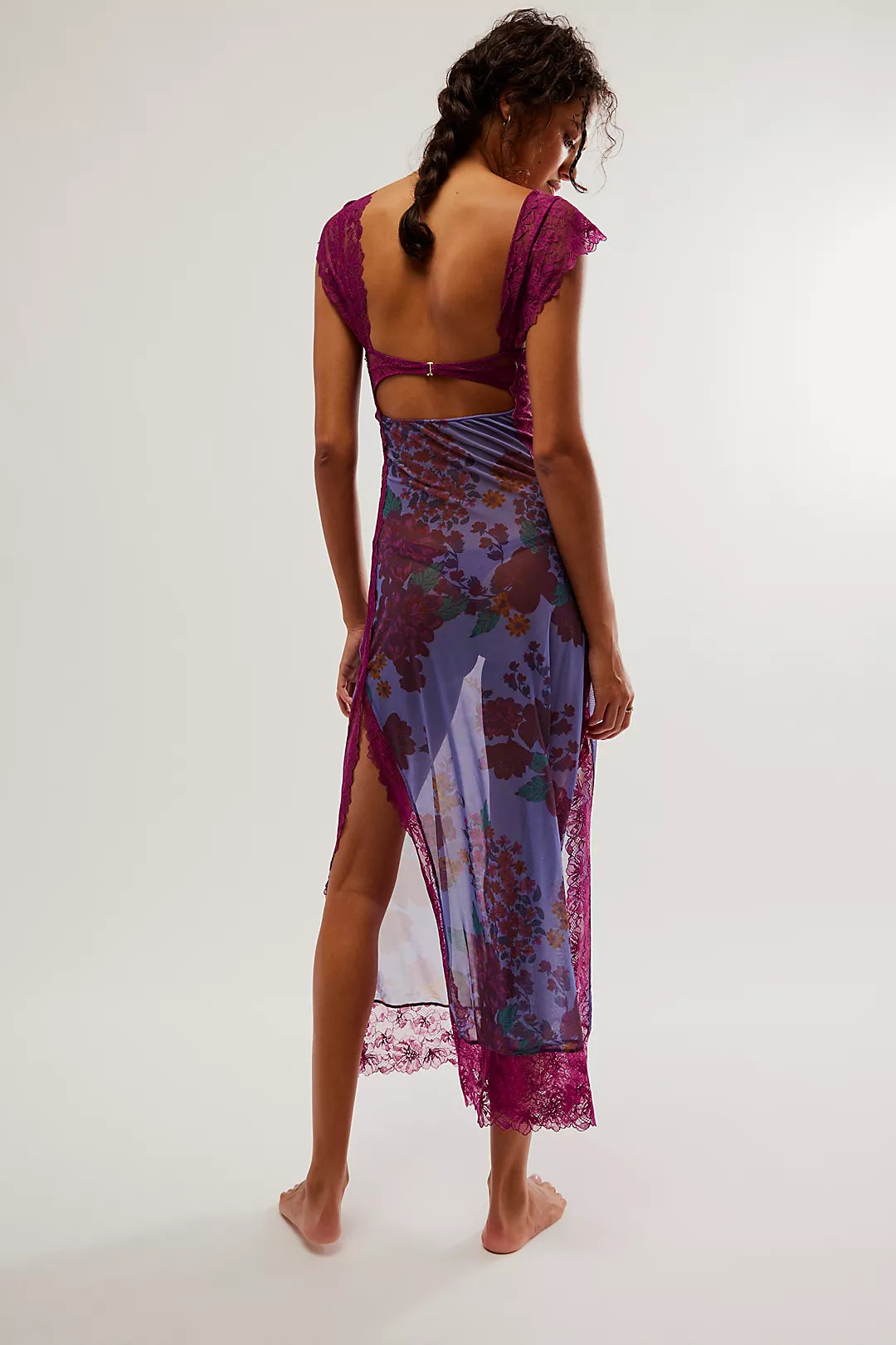 Paige | Floral Lace Overlay Sheath Dress