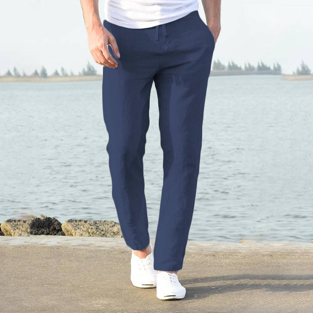 Men's Relaxed Breathable Lightweight Linen Pants