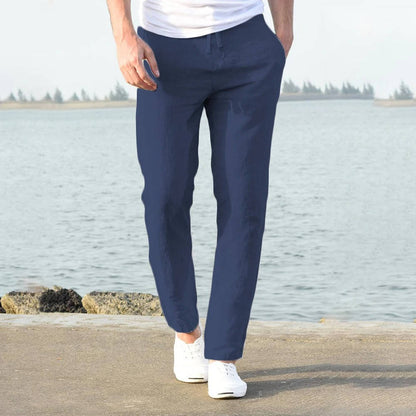 Men's Relaxed Breathable Lightweight Linen Pants