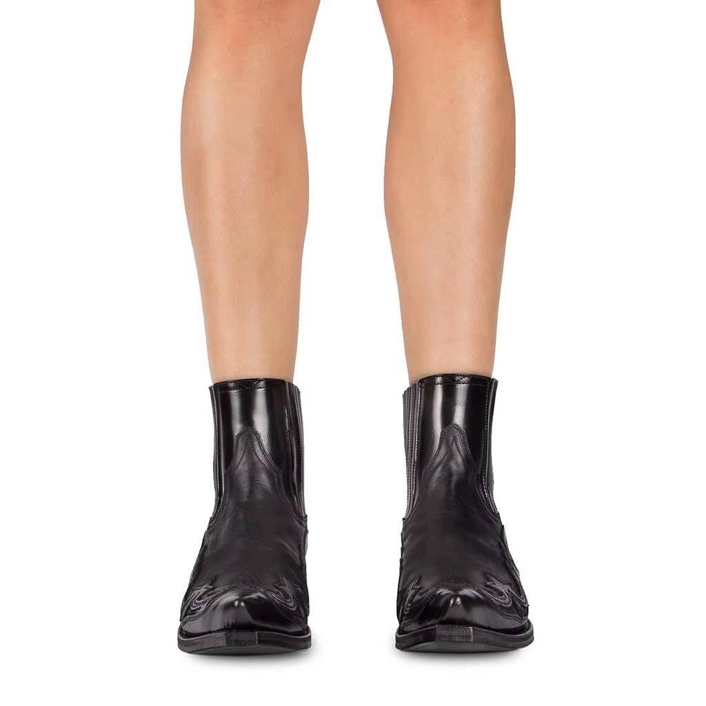 Women's Western Leather Ankle Boots