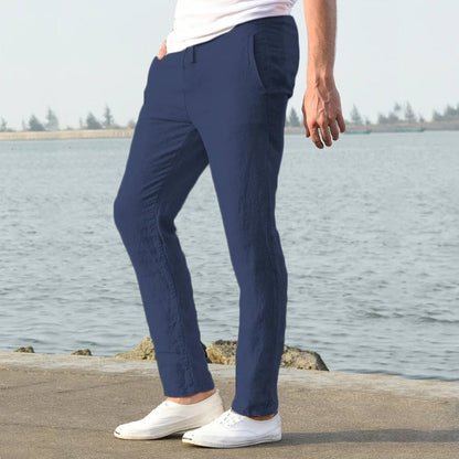 Men's Relaxed Breathable Lightweight Linen Pants