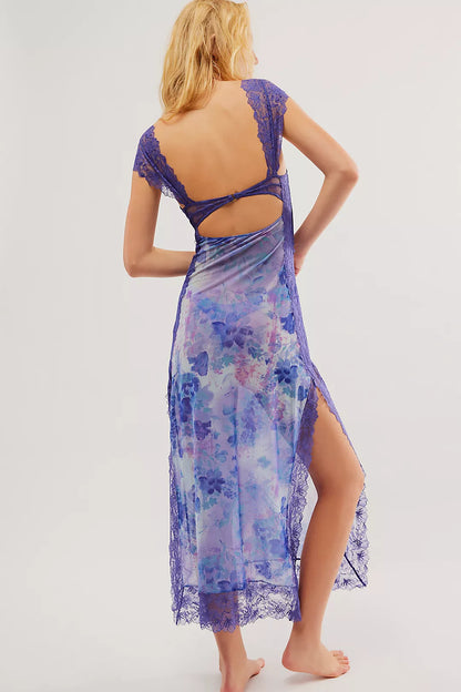 Paige | Floral Lace Overlay Sheath Dress