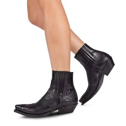 Women's Western Leather Ankle Boots
