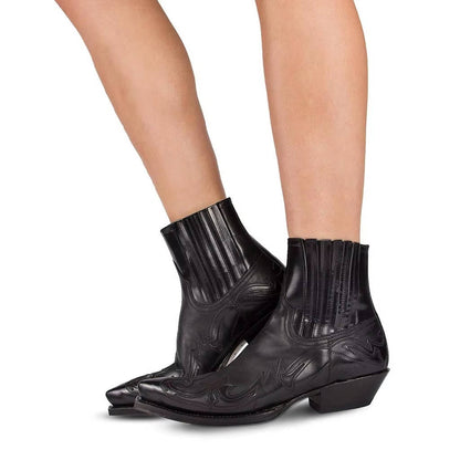 Women's Western Leather Ankle Boots