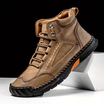 Men's Waterproof Leather Hiking Boots Arch Support