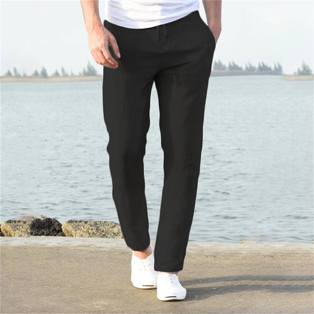 Men's Relaxed Breathable Lightweight Linen Pants