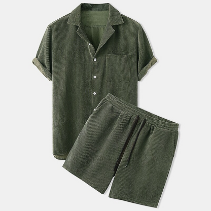 Ethan | Men's Velvet Short Set
