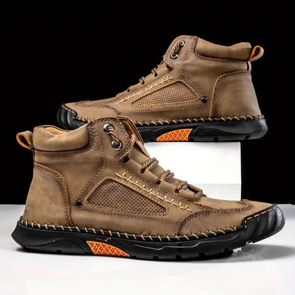 Men's Waterproof Leather Hiking Boots Arch Support