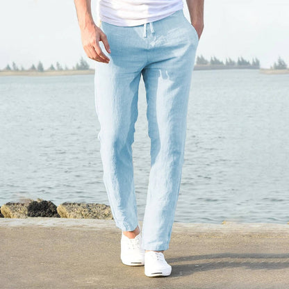 Men's Relaxed Breathable Lightweight Linen Pants