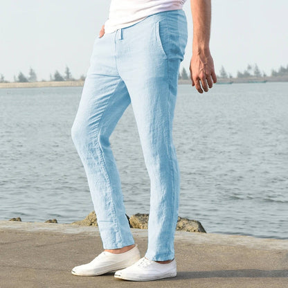 Men's Relaxed Breathable Lightweight Linen Pants