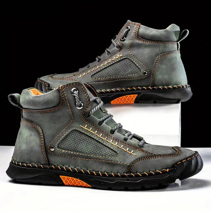 Men's Waterproof Leather Hiking Boots Arch Support