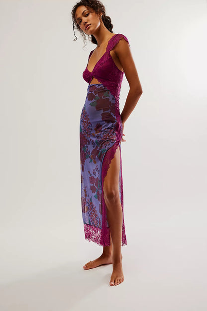 Paige | Floral Lace Overlay Sheath Dress
