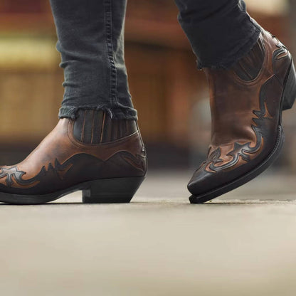 Women's Western Leather Ankle Boots
