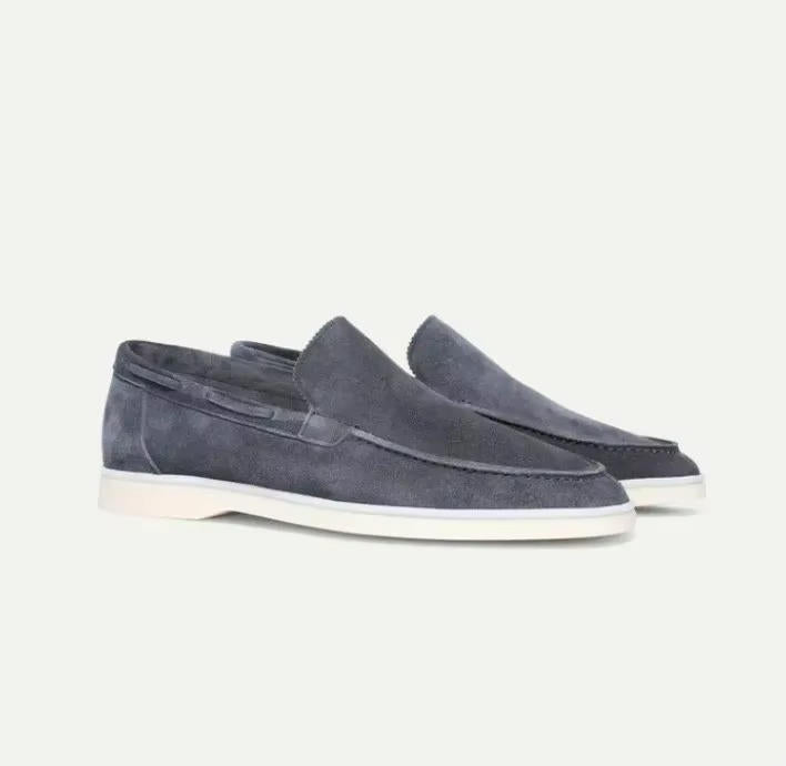 Men's Suede Slip-On Yacht Loafers
