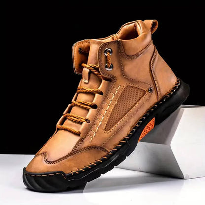 Men's Waterproof Leather Hiking Boots Arch Support