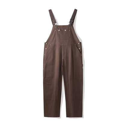 Women's Canvas Bib Dungaree Workwear Overalls Pockets