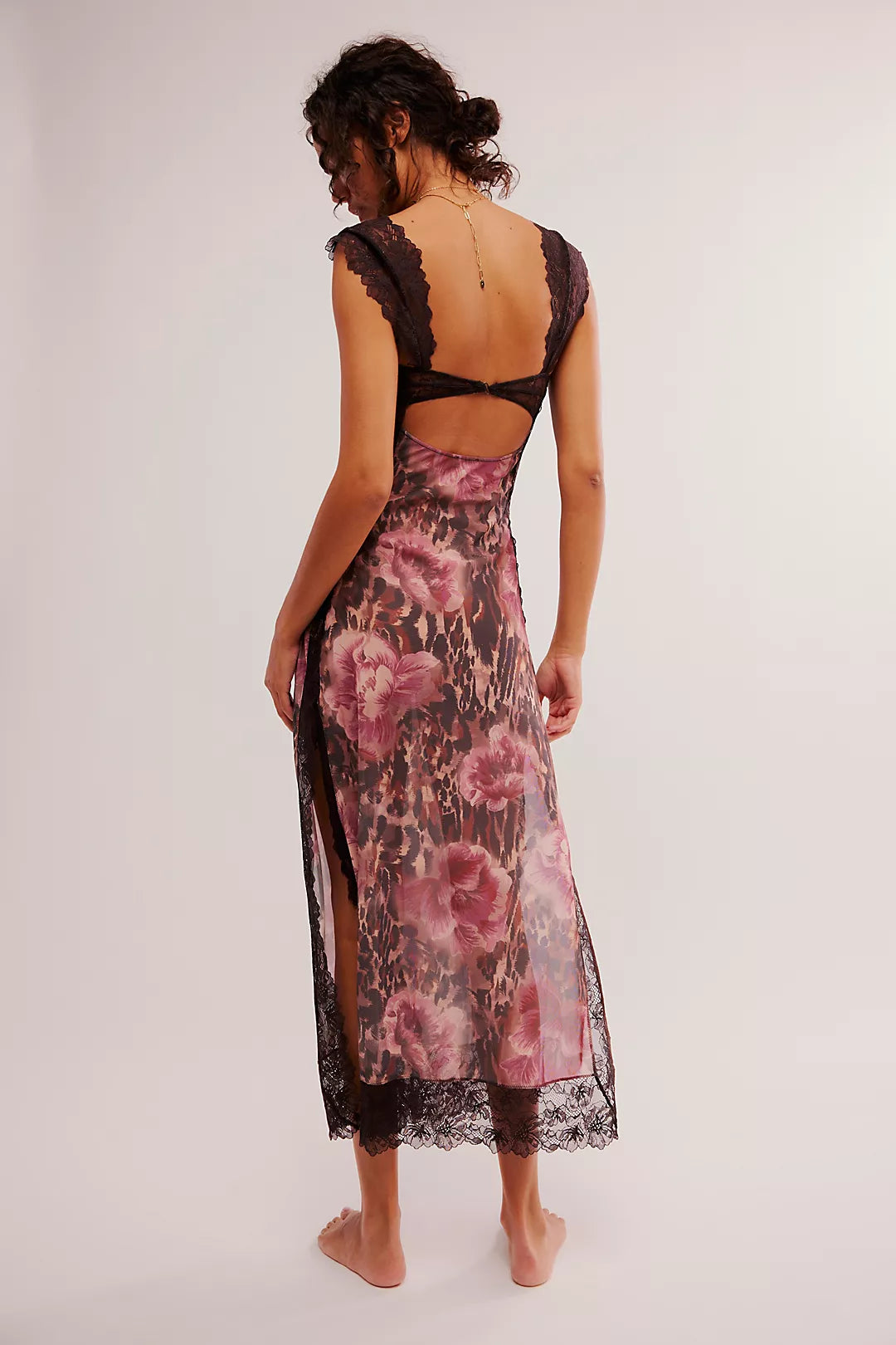Paige | Floral Lace Overlay Sheath Dress