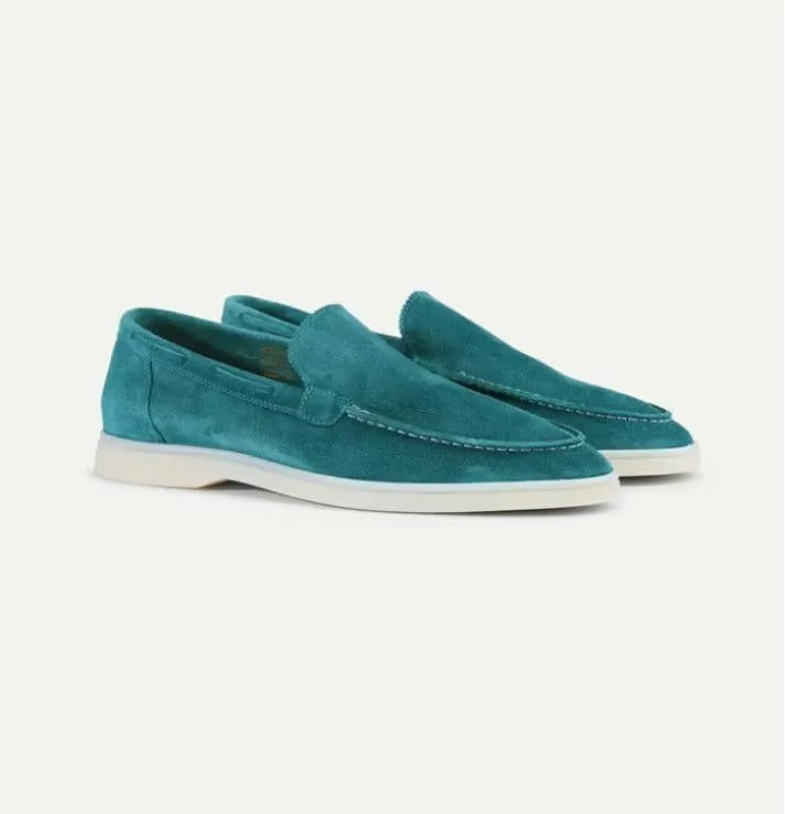 Men's Suede Slip-On Yacht Loafers