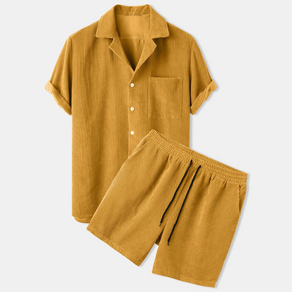 Ethan | Men's Velvet Short Set