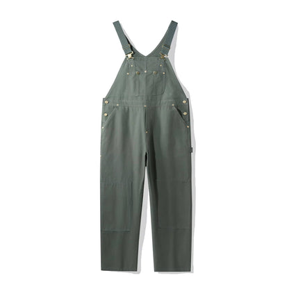 Women's Canvas Bib Dungaree Workwear Overalls Pockets