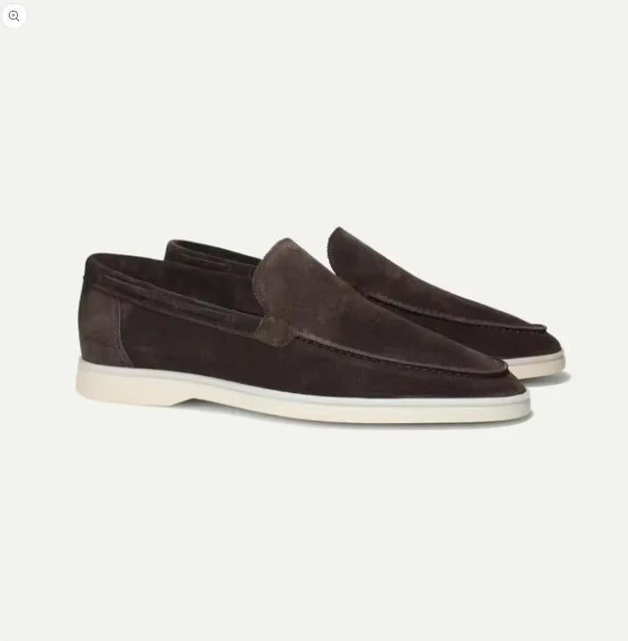 Men's Suede Slip-On Yacht Loafers