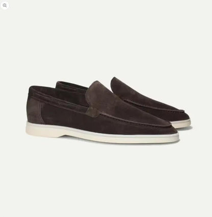 Men's Suede Slip-On Yacht Loafers