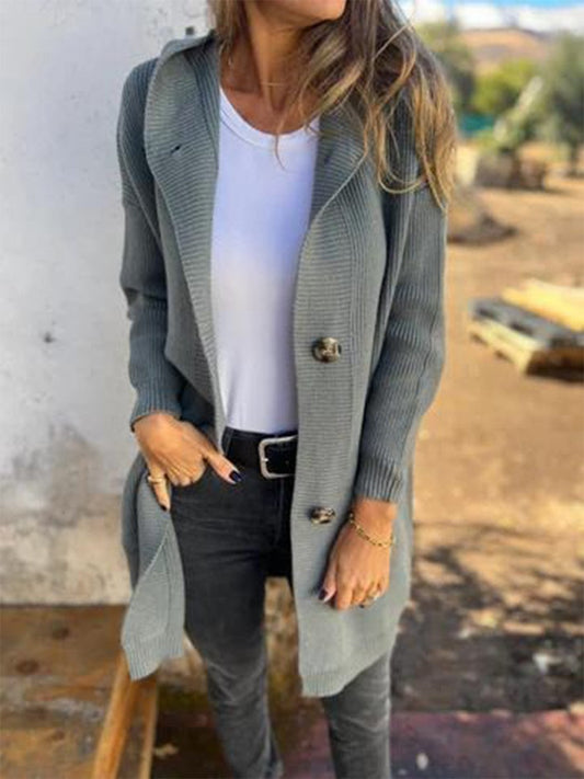 Josephine | Women's Long Hooded Cardigan