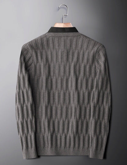 Lenny | Men's Ribbed Polo Collar Sweater