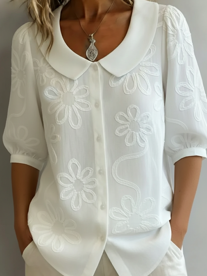 Aurelie | Light Floral Long Sleeve Top