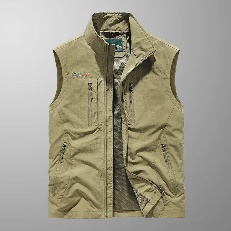 Rory | Multi-Pocket Zip-Up Vest