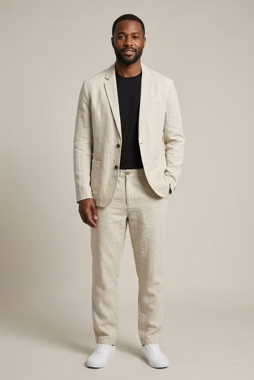 Leon | Men's Relaxed-Fit Linen Suit