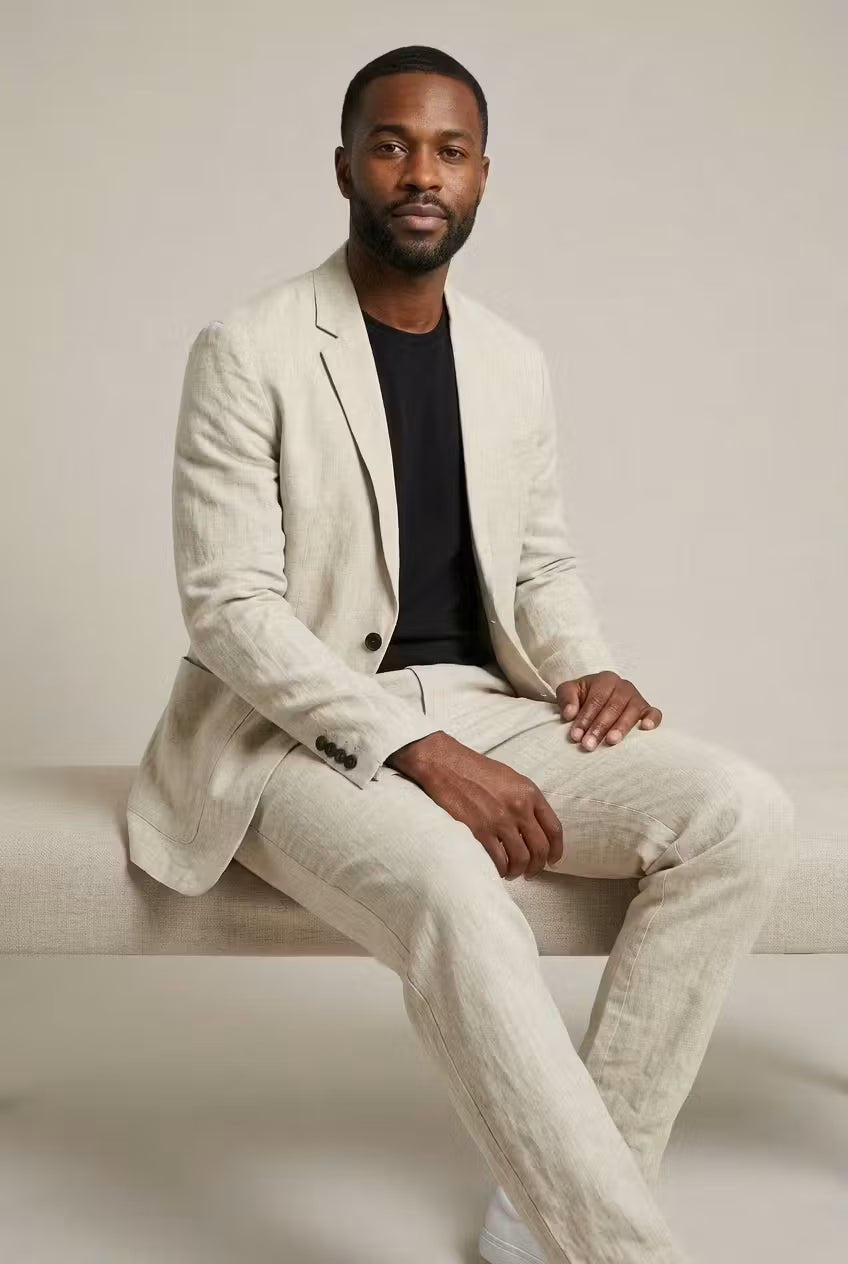 Leon | Men's Relaxed-Fit Linen Suit