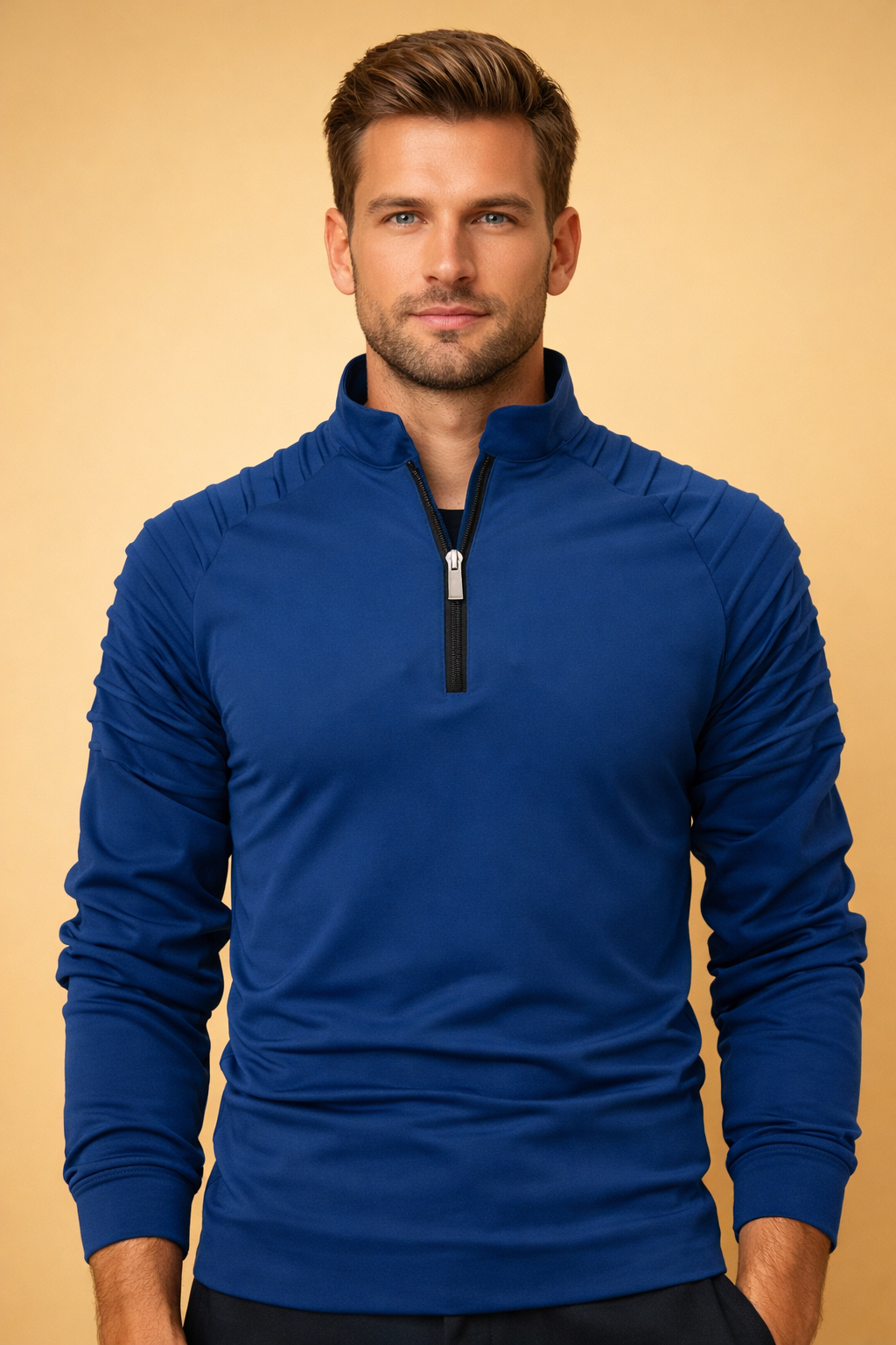 Tate | Men's Performance Zip Neck Long Sleeve