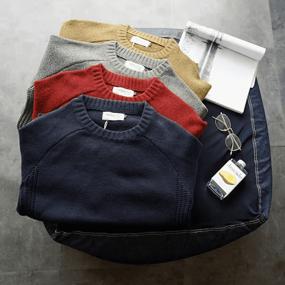 Floyd | Men's Crew Neck Elbow Patch Sweater