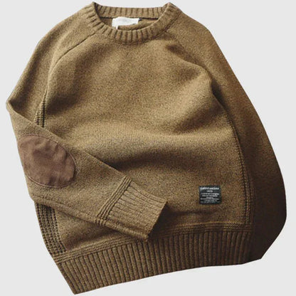 Floyd | Men's Crew Neck Elbow Patch Sweater